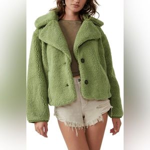 NWT - Free People Cozy Women Jacket | Size: Large | Color: Green